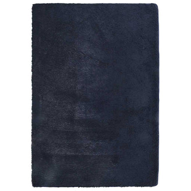 Hoogpolig vloerkleed NAVARRA 200x290 cm polyester marineblauw