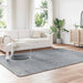 Hoogpolig vloerkleed NAVARRA 200x290 cm polyester zilvergrijs