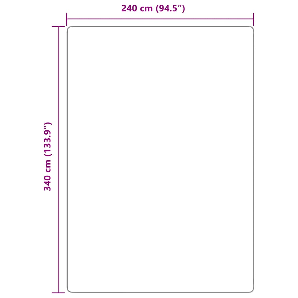 Hoogpolig vloerkleed NAVARRA 240x340 cm polyester crèmekleurig
