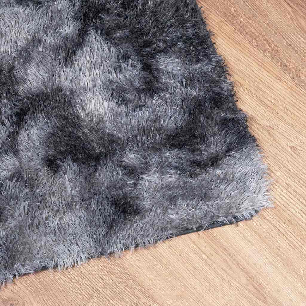 Hoogpolig vloerkleed NAVARRA 240x340 cm polyester donkergrijs