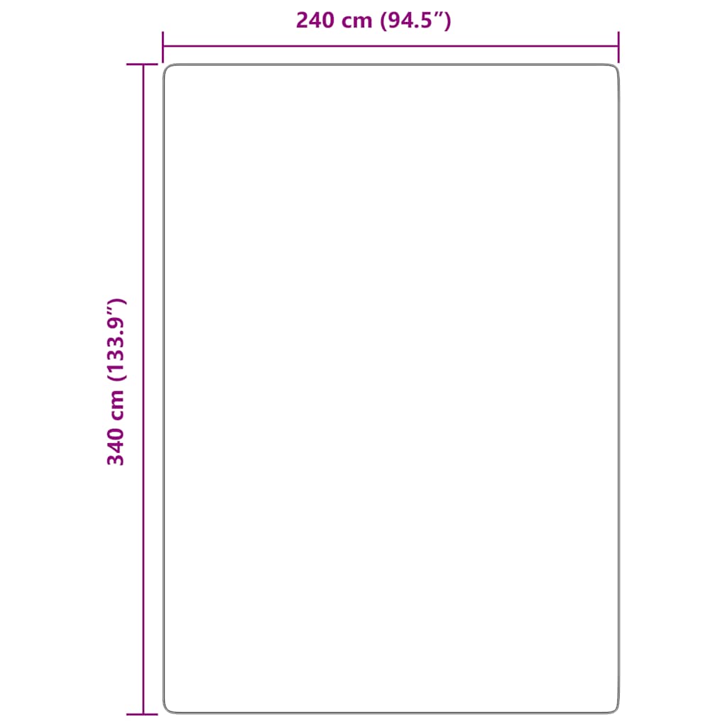 Hoogpolig vloerkleed NAVARRA 240x340 cm polyester donkergrijs