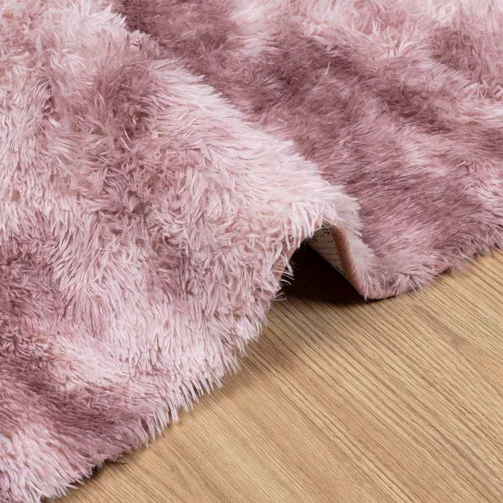 Hoogpolig vloerkleed NAVARRA 240x340 cm polyester stoffig roze