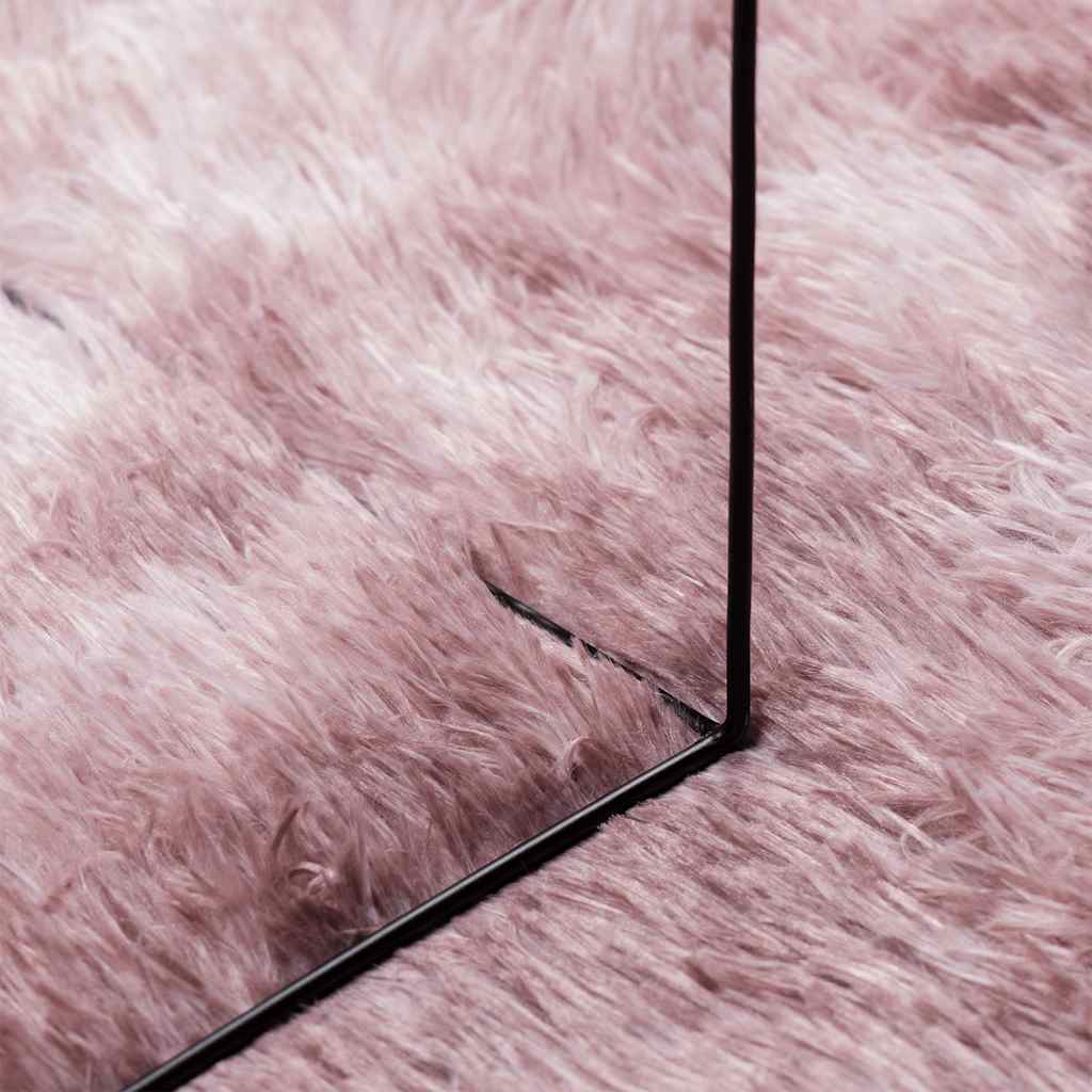 Hoogpolig vloerkleed NAVARRA 240x340 cm polyester stoffig roze