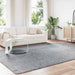 Hoogpolig vloerkleed NAVARRA 240x340 cm polyester lichtgrijs
