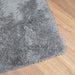 Hoogpolig vloerkleed NAVARRA 240x340 cm polyester lichtgrijs