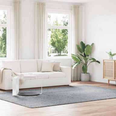 Hoogpolig vloerkleed NAVARRA 240x340 cm polyester lichtgrijs