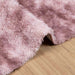Hoogpolig vloerkleed NAVARRA 120x120 cm polyester stoffig roze