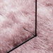 Hoogpolig vloerkleed NAVARRA 120x120 cm polyester stoffig roze