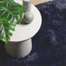 Hoogpolig vloerkleed NAVARRA 120x120 cm polyester marineblauw