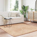 Hoogpolig vloerkleed NAVARRA 160x160 cm polyester beige