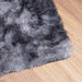 Hoogpolig vloerkleed NAVARRA 160x160 cm polyester donkergrijs