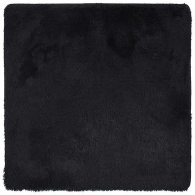 Hoogpolig vloerkleed NAVARRA 200x200 cm polyester zwart