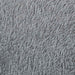Hoogpolig vloerkleed NAVARRA 200x200 cm polyester lichtgrijs