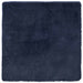 Hoogpolig vloerkleed NAVARRA 200x200 cm polyester marineblauw
