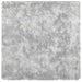 Hoogpolig vloerkleed NAVARRA 200x200 cm polyester zilvergrijs