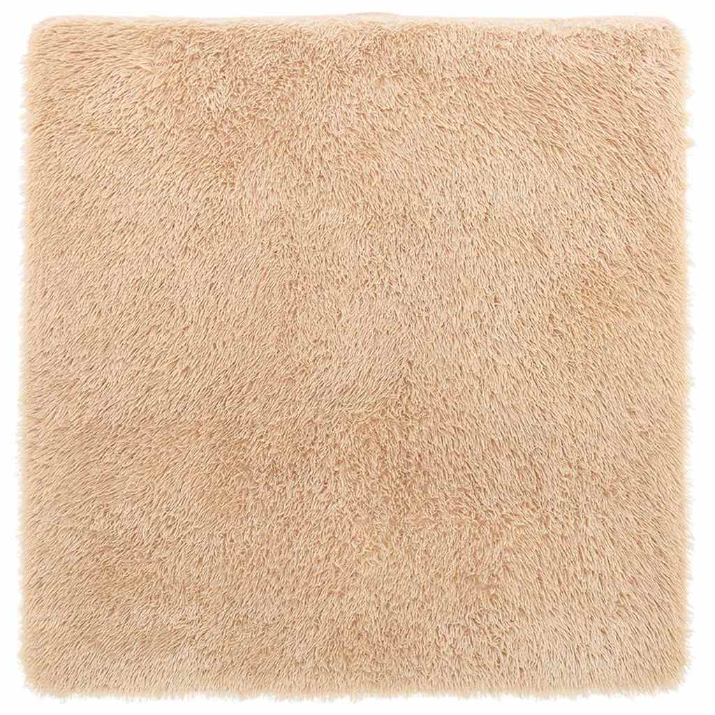 Hoogpolig vloerkleed NAVARRA 240x240 cm polyester beige