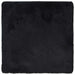Hoogpolig vloerkleed NAVARRA 240x240 cm polyester zwart