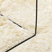 Hoogpolig vloerkleed NAVARRA 240x240 cm polyester crèmekleurig