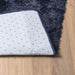 Hoogpolig vloerkleed NAVARRA 240x240 cm polyester marineblauw