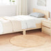Hoogpolig vloerkleed NAVARRA 100x100 cm polyester beige