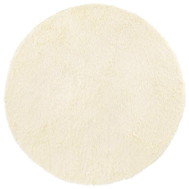 Hoogpolig vloerkleed NAVARRA 100x100 cm polyester crèmekleurig