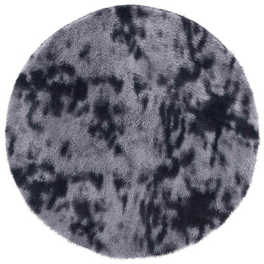 Hoogpolig vloerkleed NAVARRA 100x100 cm polyester donkergrijs