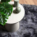 Hoogpolig vloerkleed NAVARRA 100x100 cm polyester donkergrijs