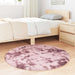 Hoogpolig vloerkleed NAVARRA 100x100 cm polyester stoffig roze