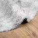 Hoogpolig vloerkleed NAVARRA 100x100 cm polyester zilvergrijs