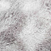 Hoogpolig vloerkleed NAVARRA 100x100 cm polyester zilvergrijs