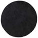 Hoogpolig vloerkleed NAVARRA 120x120 cm polyester zwart
