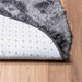 Hoogpolig vloerkleed NAVARRA 120x120 cm polyester donkergrijs