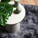 Hoogpolig vloerkleed NAVARRA 120x120 cm polyester donkergrijs