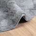 Hoogpolig vloerkleed NAVARRA 120x120 cm polyester lichtgrijs