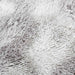 Hoogpolig vloerkleed NAVARRA 120x120 cm polyester zilvergrijs