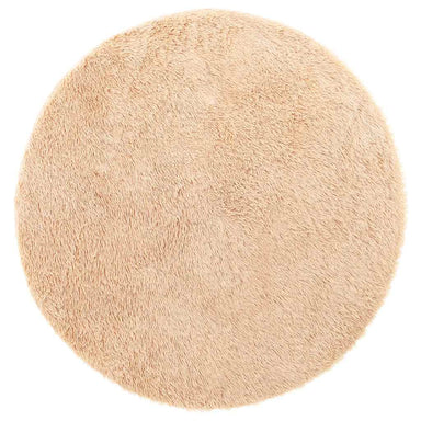 Hoogpolig vloerkleed NAVARRA 160x160 cm polyester beige
