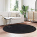 Hoogpolig vloerkleed NAVARRA 160x160 cm polyester zwart