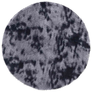 Hoogpolig vloerkleed NAVARRA 160x160 cm polyester donkergrijs