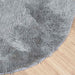 Hoogpolig vloerkleed NAVARRA 160x160 cm polyester lichtgrijs