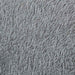 Hoogpolig vloerkleed NAVARRA 160x160 cm polyester lichtgrijs