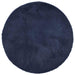 Hoogpolig vloerkleed NAVARRA 160x160 cm polyester marineblauw