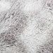 Hoogpolig vloerkleed NAVARRA 160x160 cm polyester zilvergrijs