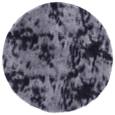 Hoogpolig vloerkleed NAVARRA 200x200 cm polyester donkergrijs