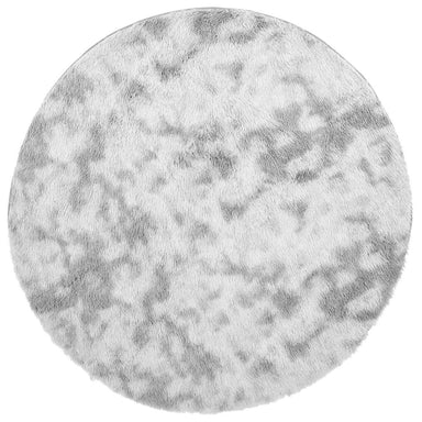 Hoogpolig vloerkleed NAVARRA 200x200 cm polyester lichtgrijs