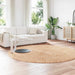 Hoogpolig vloerkleed NAVARRA 240x240 cm polyester beige