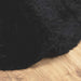 Hoogpolig vloerkleed NAVARRA 240x240 cm polyester zwart