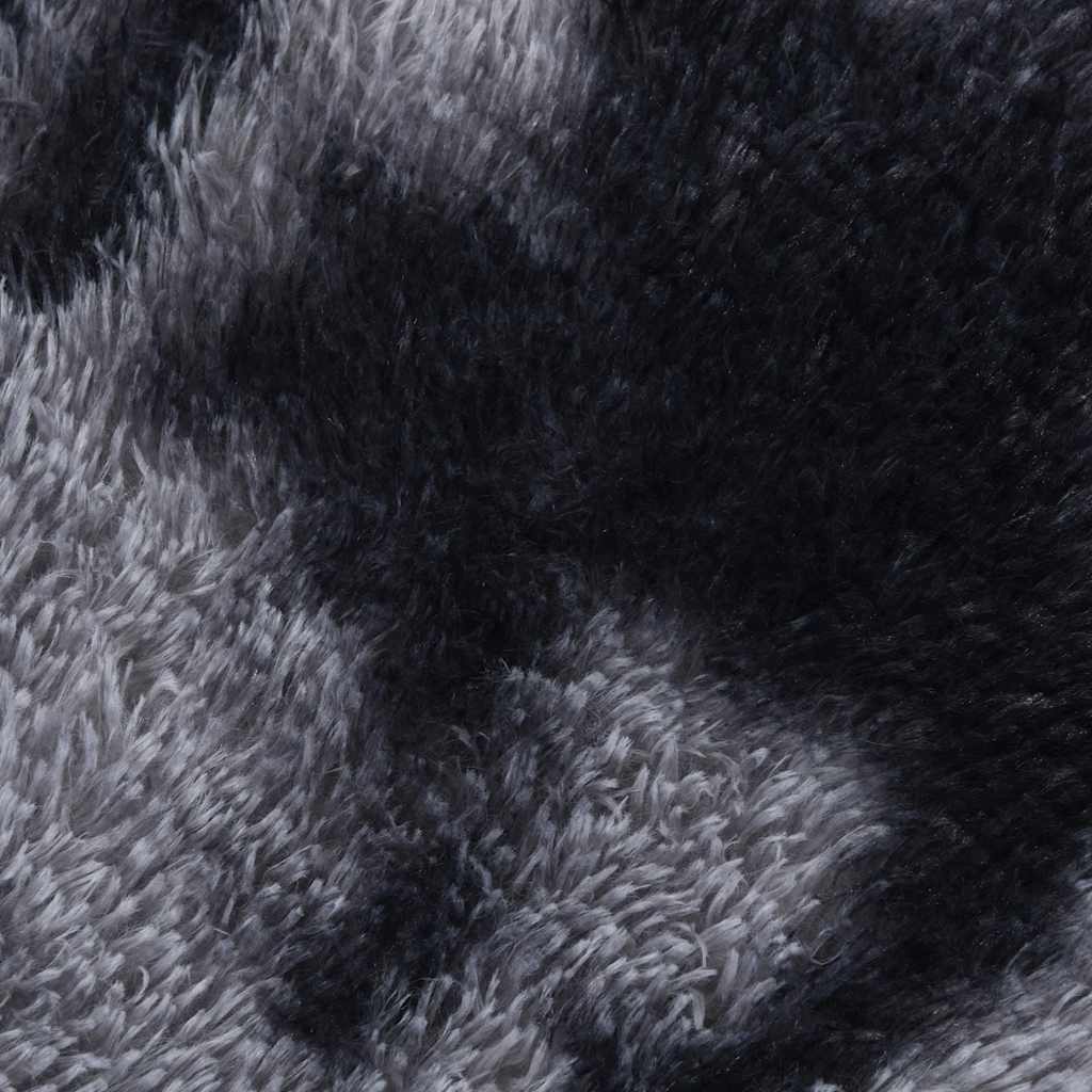 Hoogpolig vloerkleed NAVARRA 240x240 cm polyester donkergrijs