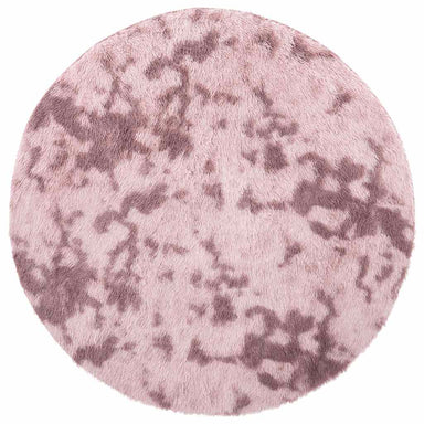 Hoogpolig vloerkleed NAVARRA 240x240 cm polyester stoffig roze