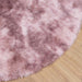 Hoogpolig vloerkleed NAVARRA 240x240 cm polyester stoffig roze