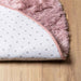 Hoogpolig vloerkleed NAVARRA 240x240 cm polyester stoffig roze
